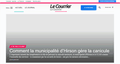 Desktop Screenshot of lecourrierdhirson.fr
