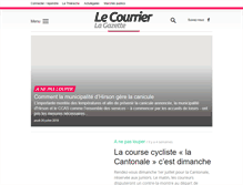 Tablet Screenshot of lecourrierdhirson.fr